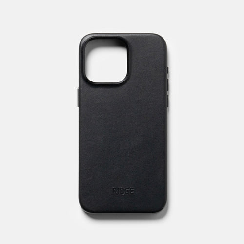 Everyday Phone Case - iPhone 15 Pro Max - Midnight Black Leather