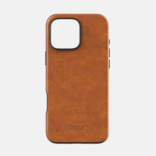 Everyday Phone Case - iPhone 16 Pro Max - Tobacco Brown Leather