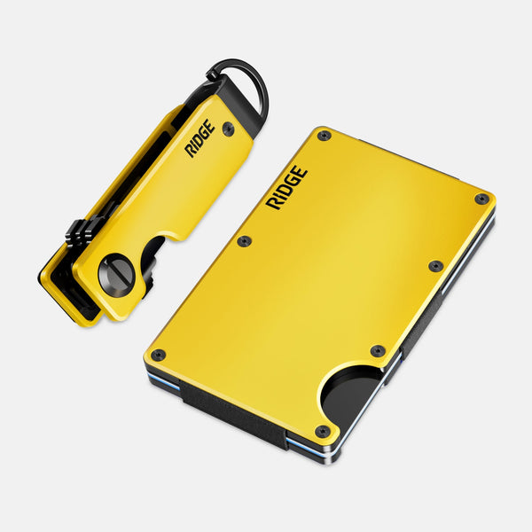 Ridge Wallet + KeyCase - Apex Yellow | TRACK-TESTED COLORS - Ridge UK