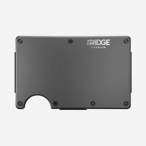 The Ridge Wallet For Men, Slim Wallet For Men - Thin as a Rail, Minimalist  Aesthetics, Holds up to 12 Cards, RFID Safe, Blocks Chip Readers, Aluminum