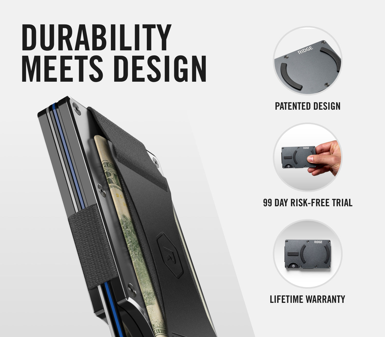 Ridge Wallet For MagSafe - Burnt Titanium | The Ridge - Ridge UK