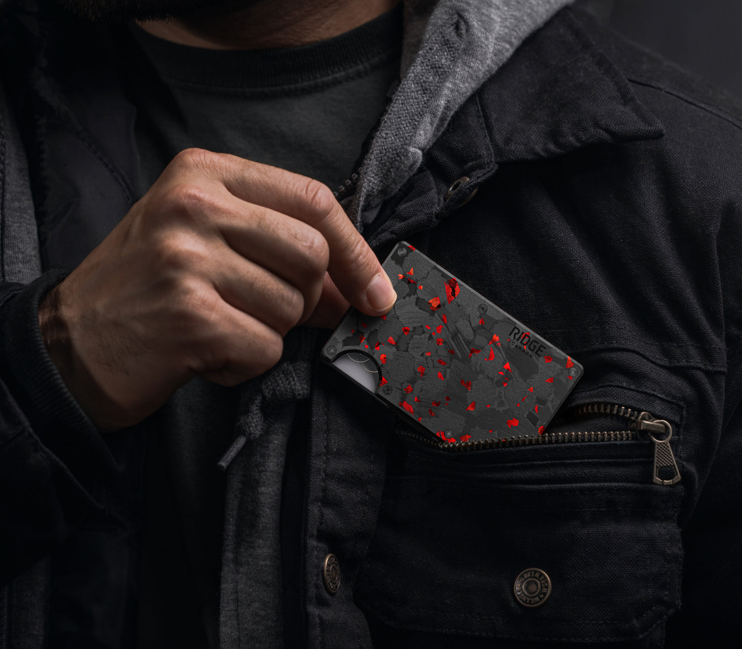 Forged Ember - Carbon Fiber Wallet | The Ridge - Ridge UK