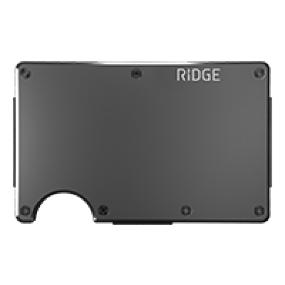 THE RIDGE/財布/-/BLK Ridge Wallet - Matte Black Titanium