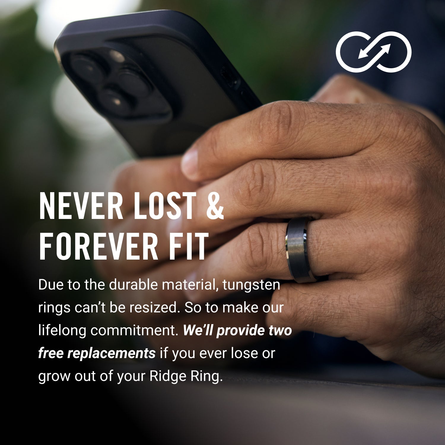 Ridge 6mm Rounded Ring Set - 24K Gold