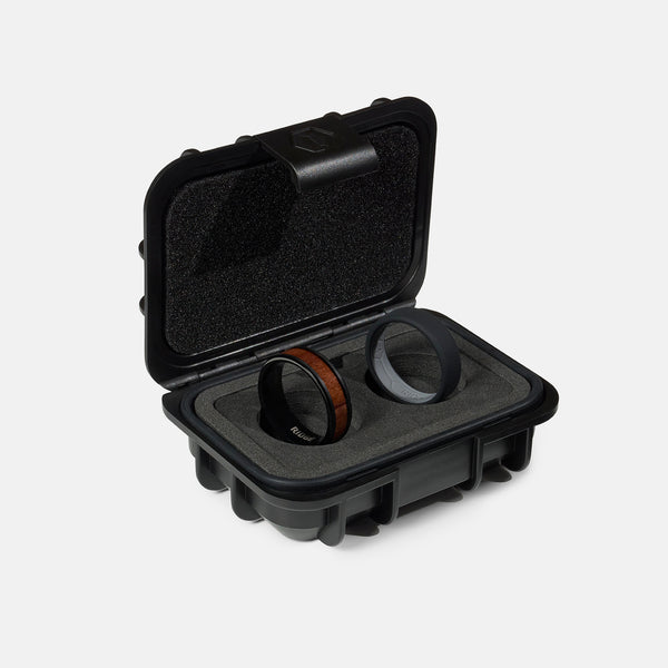 Ridge | Forged In Nature Collection | Mopane Wood Beveled Ring - Ridge UK