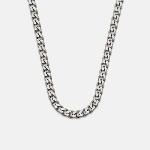 5mm Curb Chain - Titanium - 22